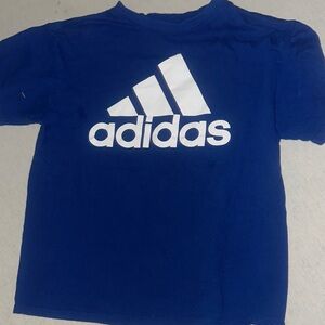 Adidas Kids Size Medium Tee in Bold Blue with Logo